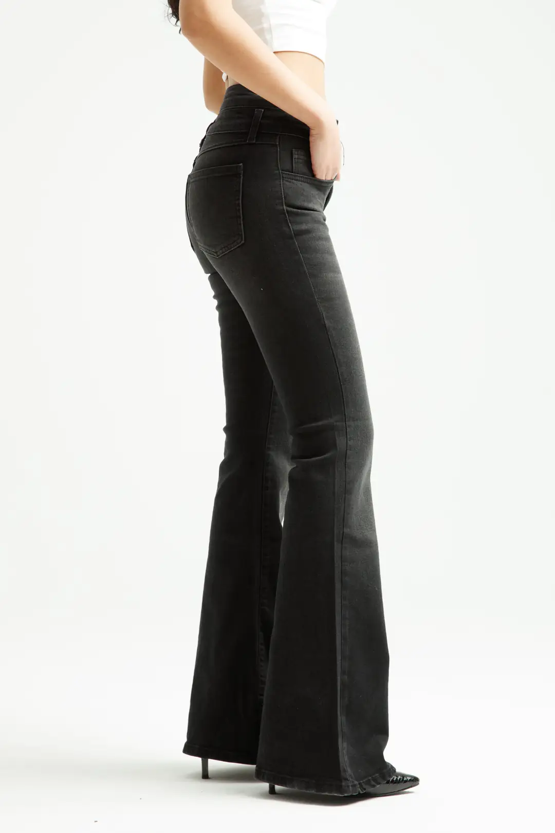 Antrasit Flare Jean