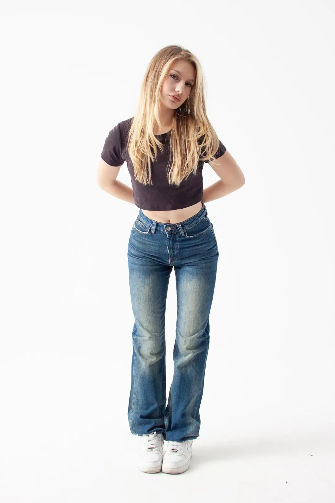 90's Vintage Viscon Kumaş Straight Jean