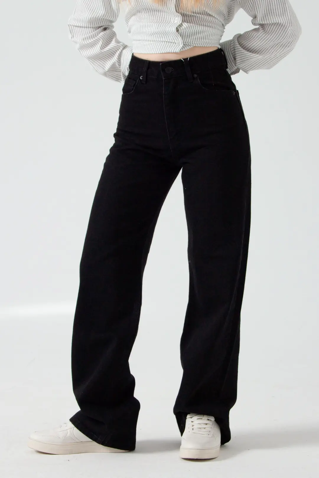 Siyah Straight Jean
