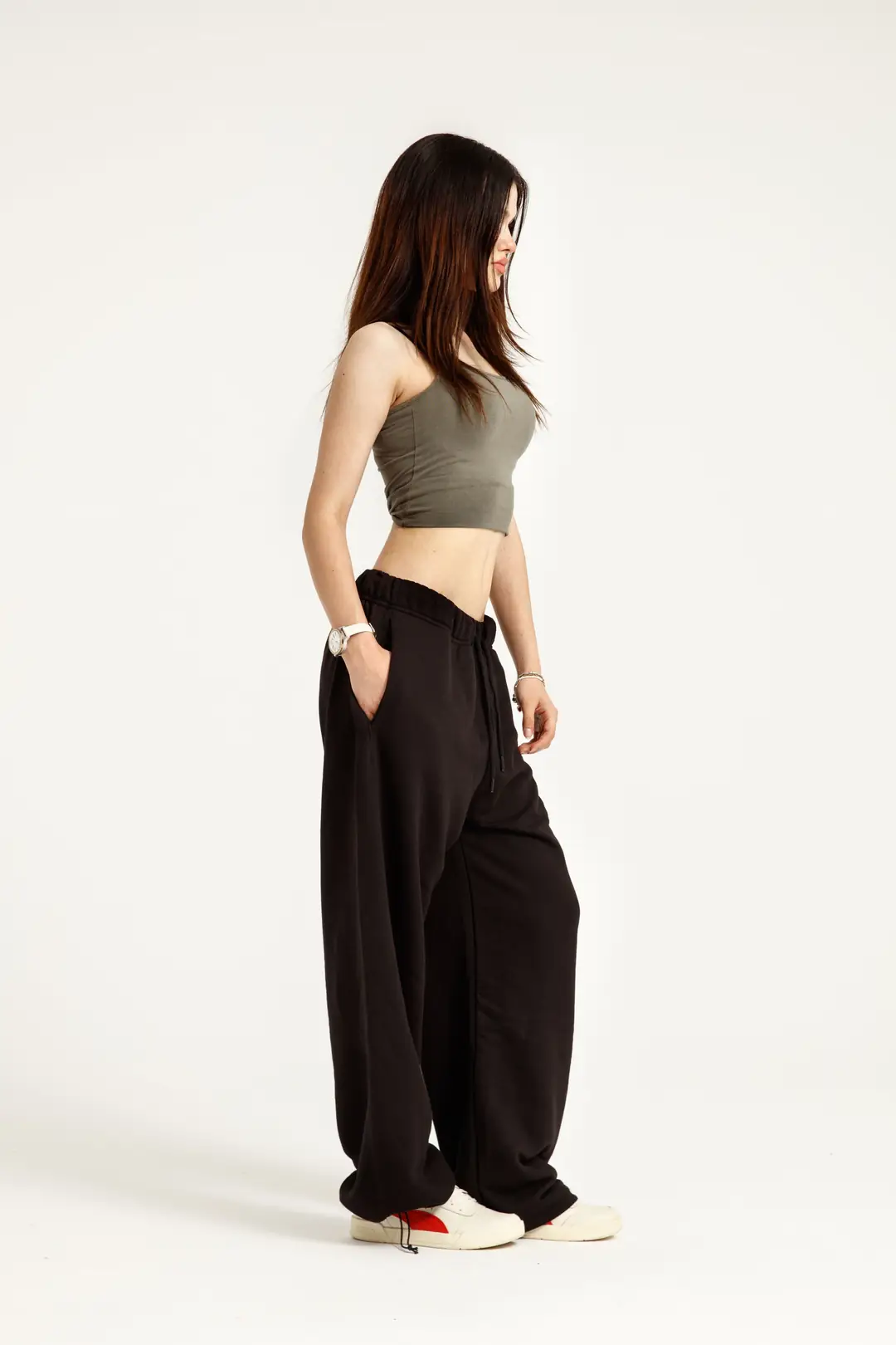 Athlo Ayarlanabilir Paça Oversize Unisex Eşofman Altı