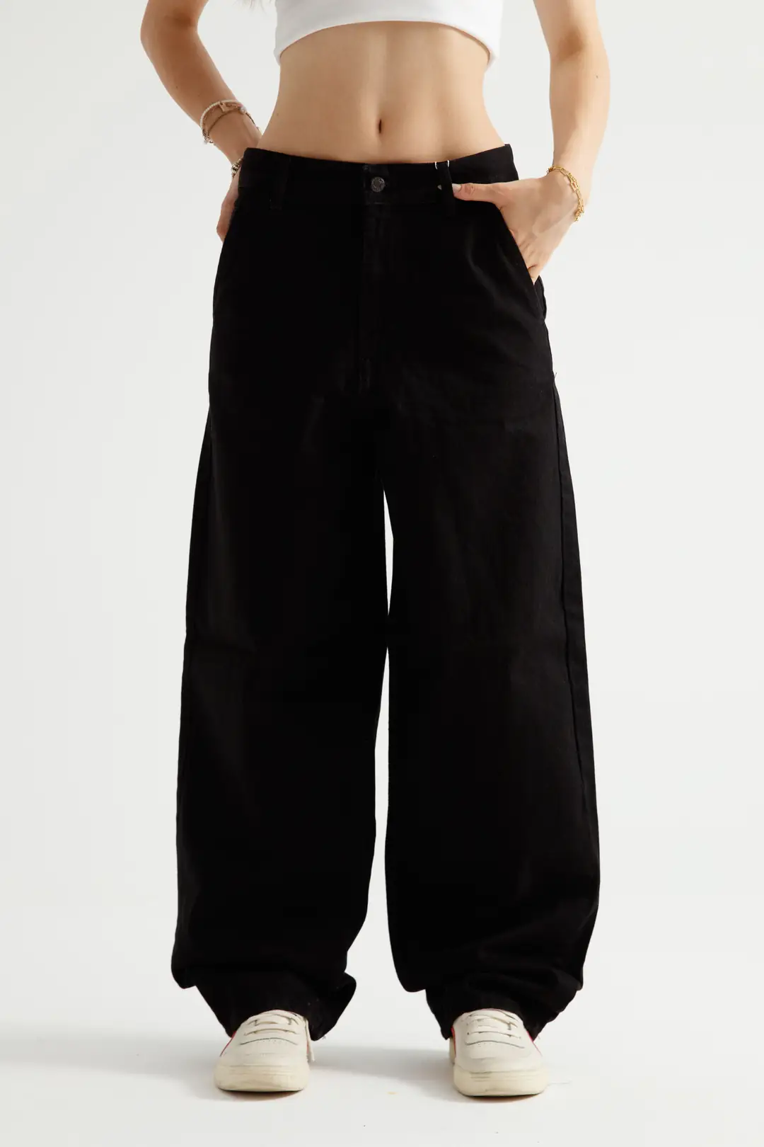 Siyah Skater Jean