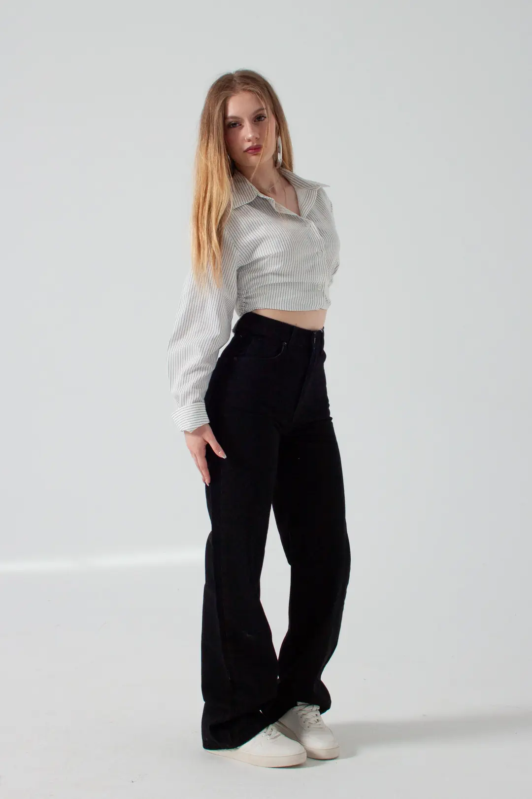 Siyah Straight Jean