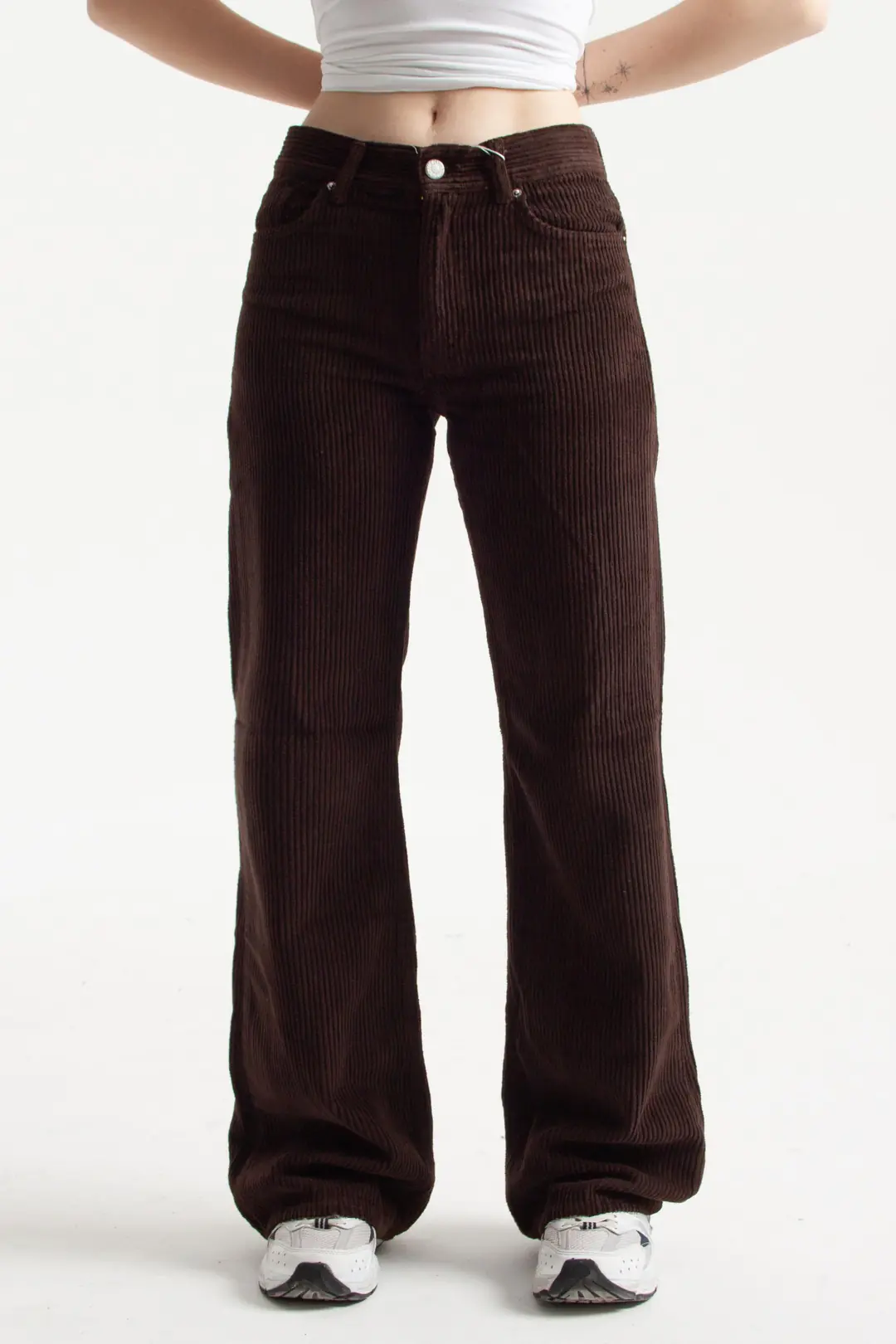 Kadife Kumaş Flare Jean
