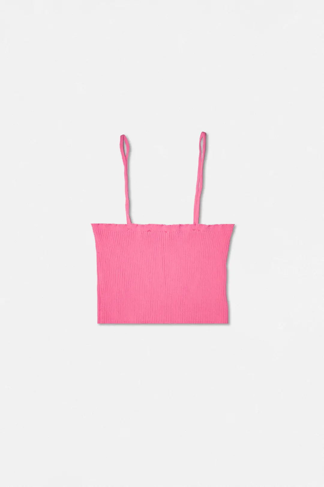 Pembe İnce Askılı Crop