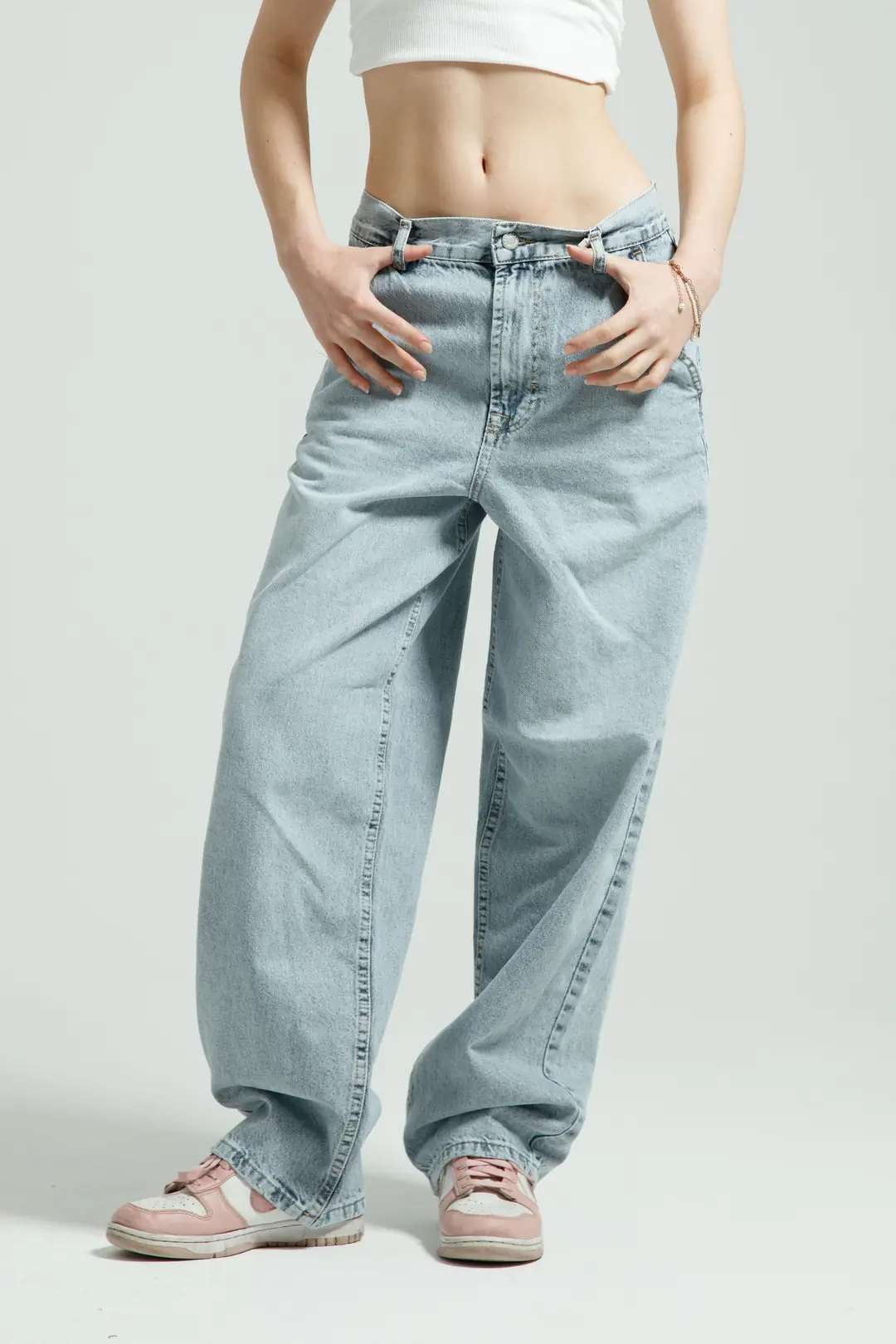 Buz Mavi Skater Jean