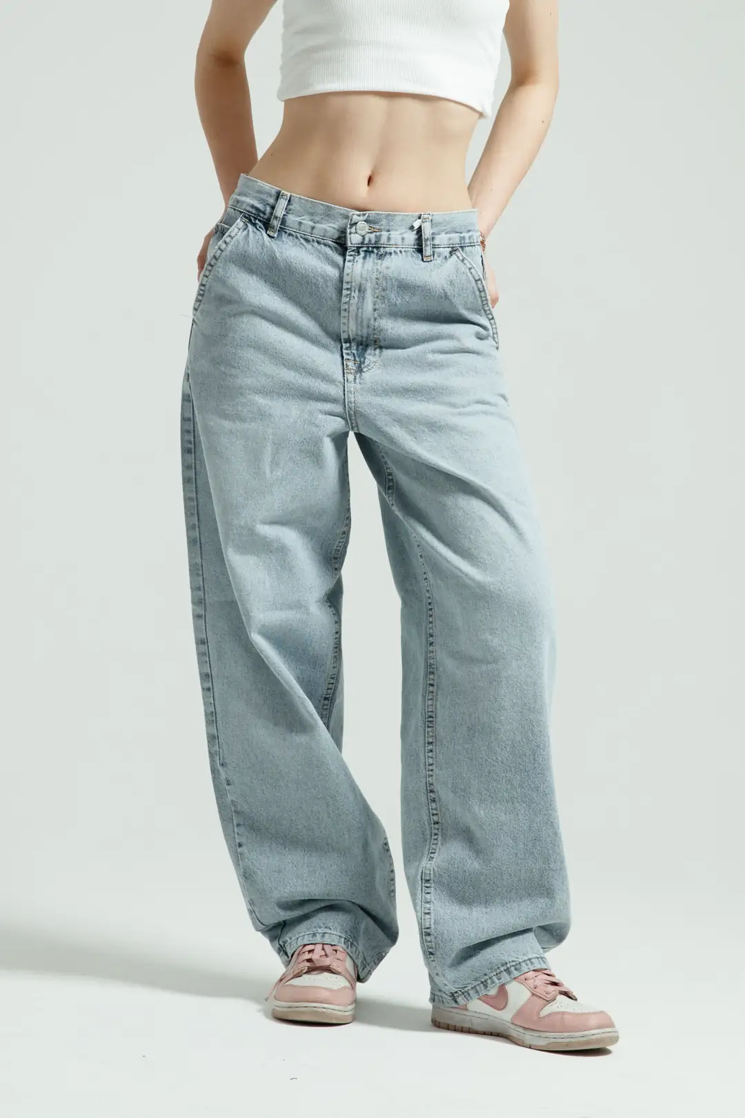 Buz Mavi Skater Jean