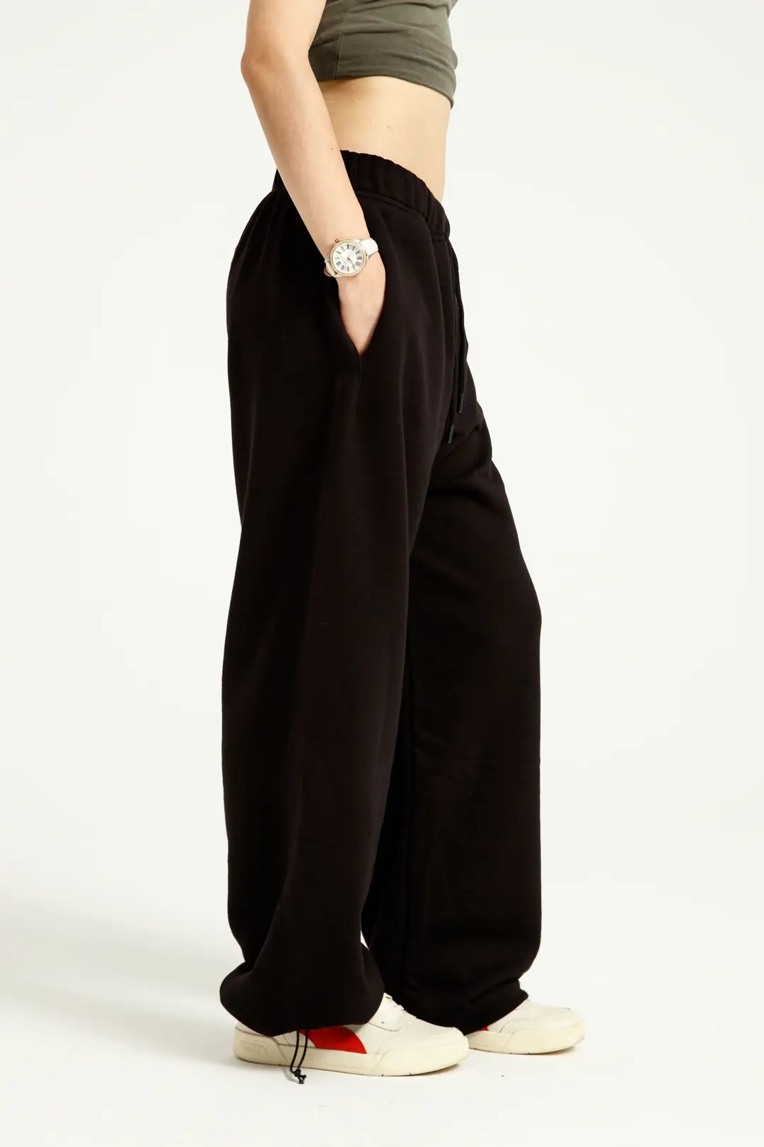 Athlo Ayarlanabilir Paça Oversize Unisex Eşofman Altı