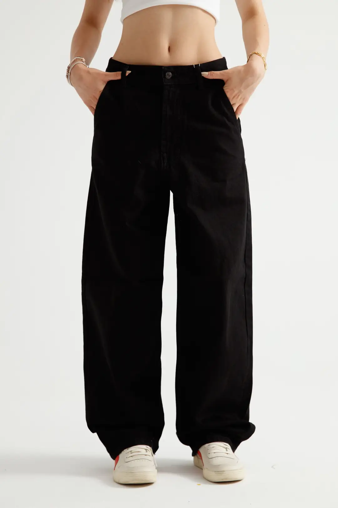 Siyah Skater Jean