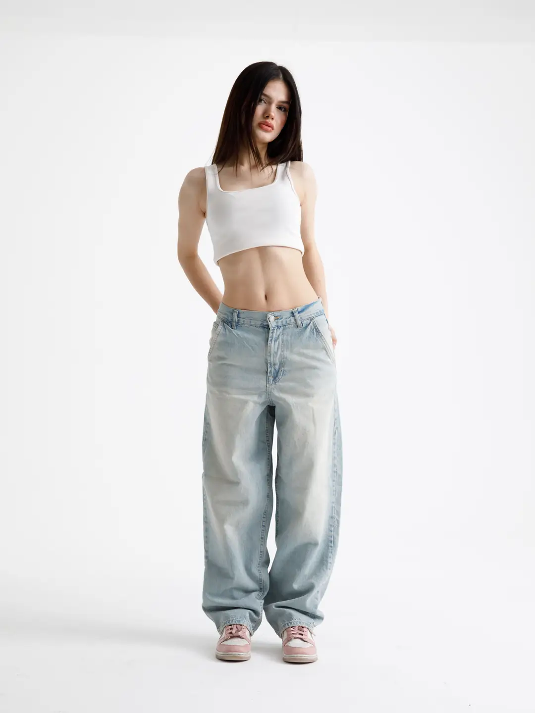 Açık Mavi Tint Skater Jean