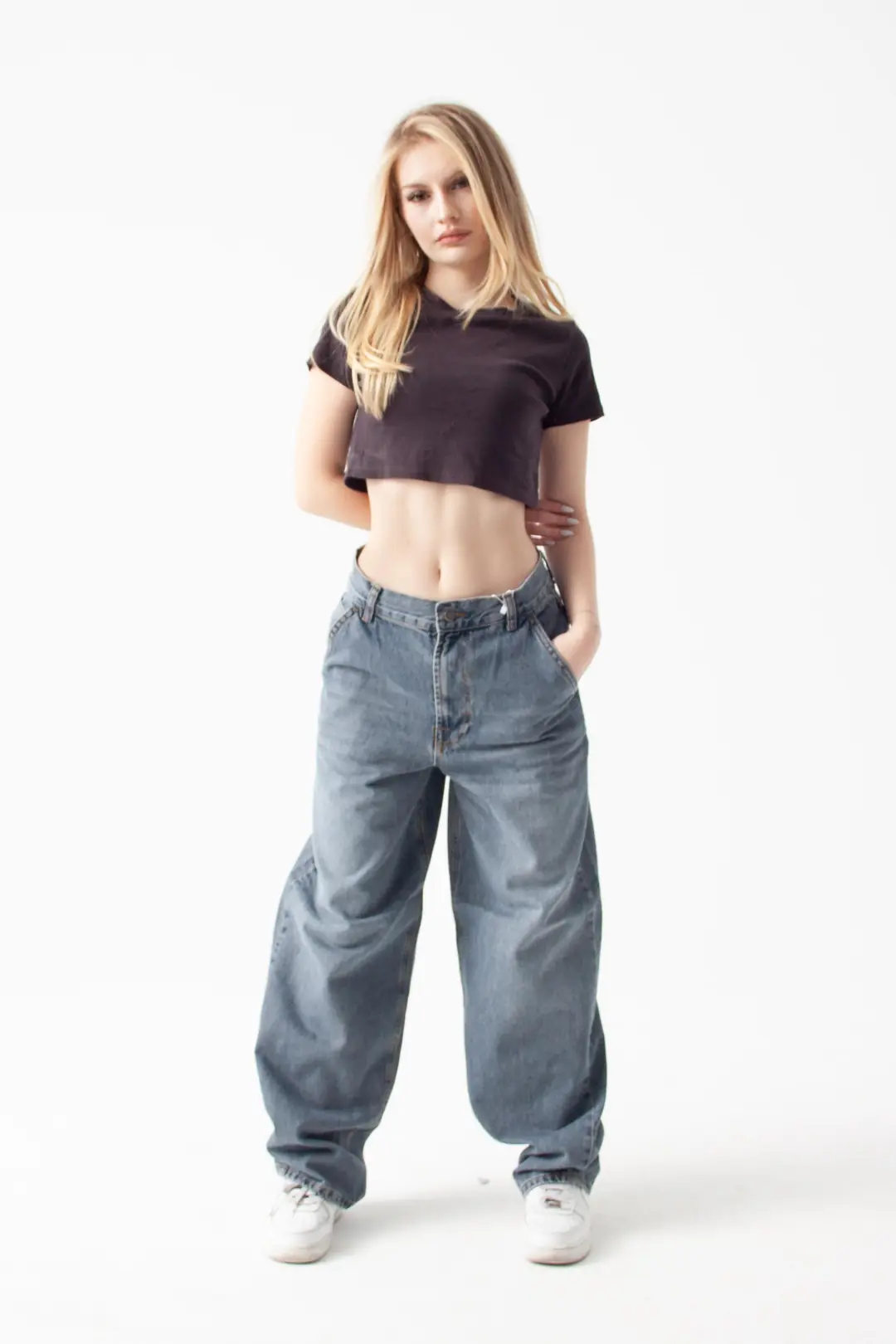 Soluk Mavi Skater Jean