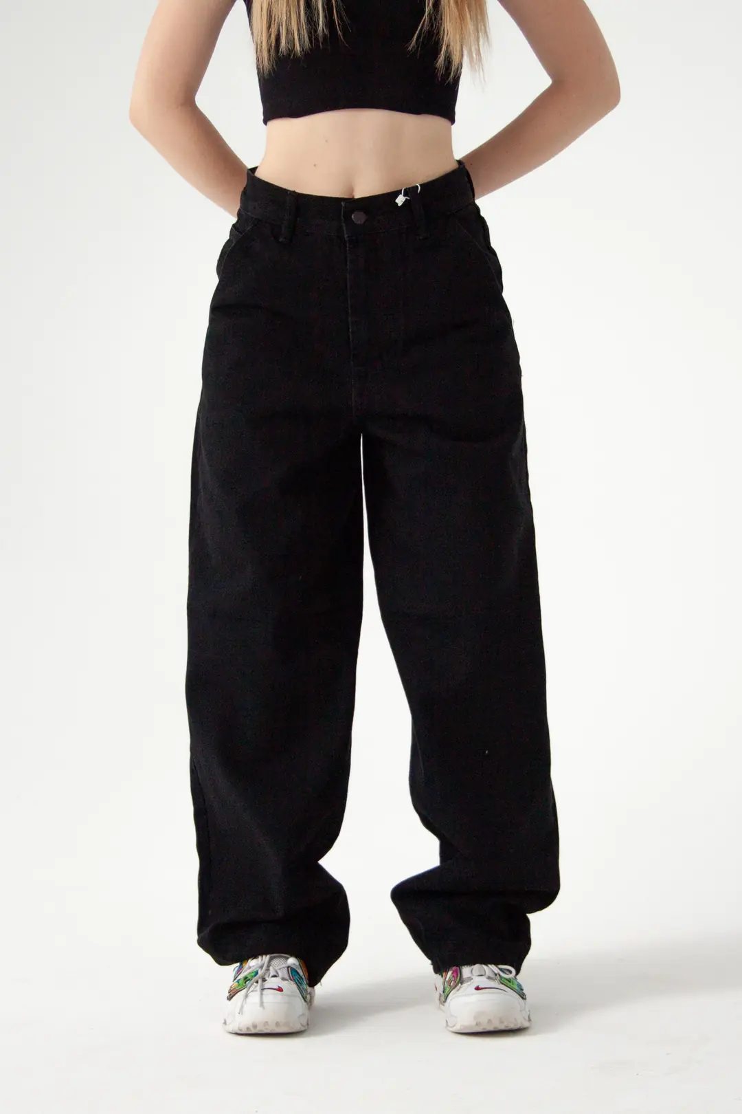 Siyah Skater Jean