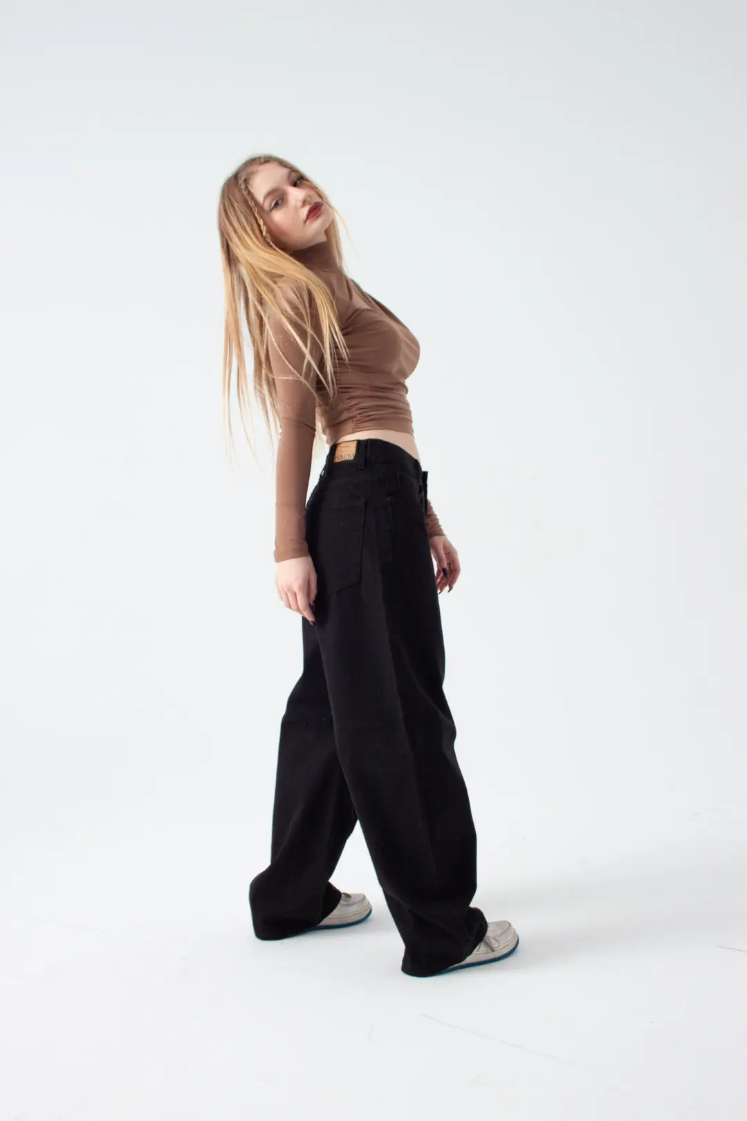 Siyah Baggy Jean