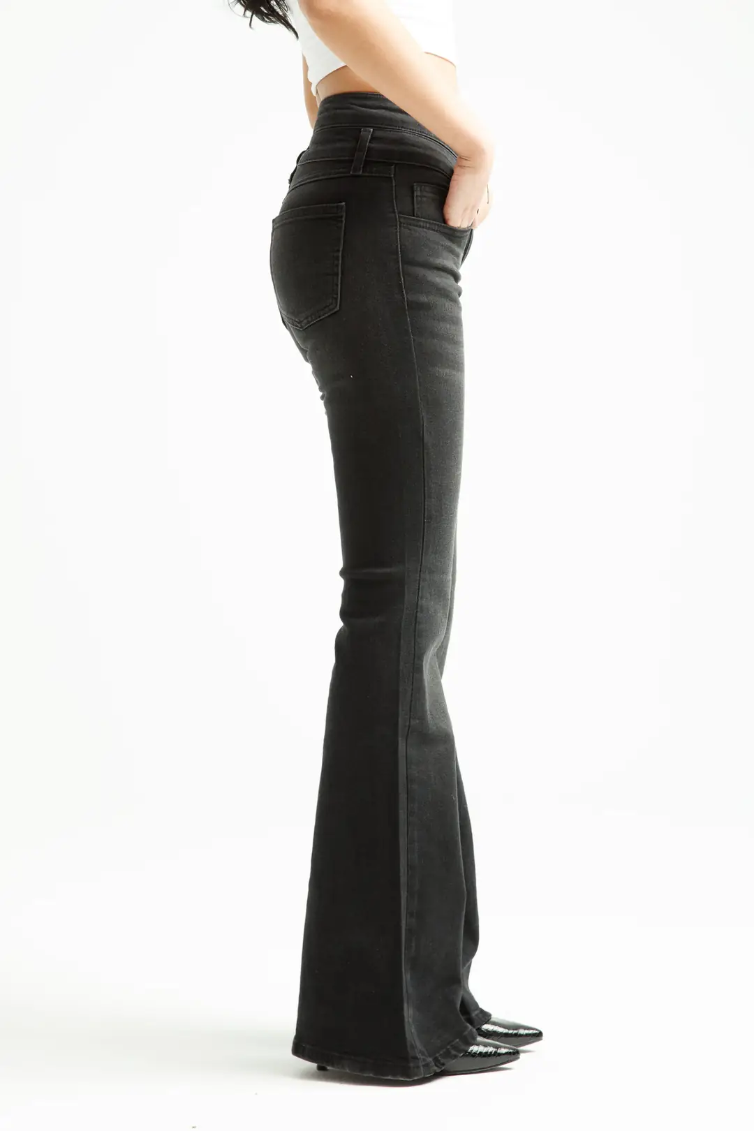 Antrasit Flare Jean