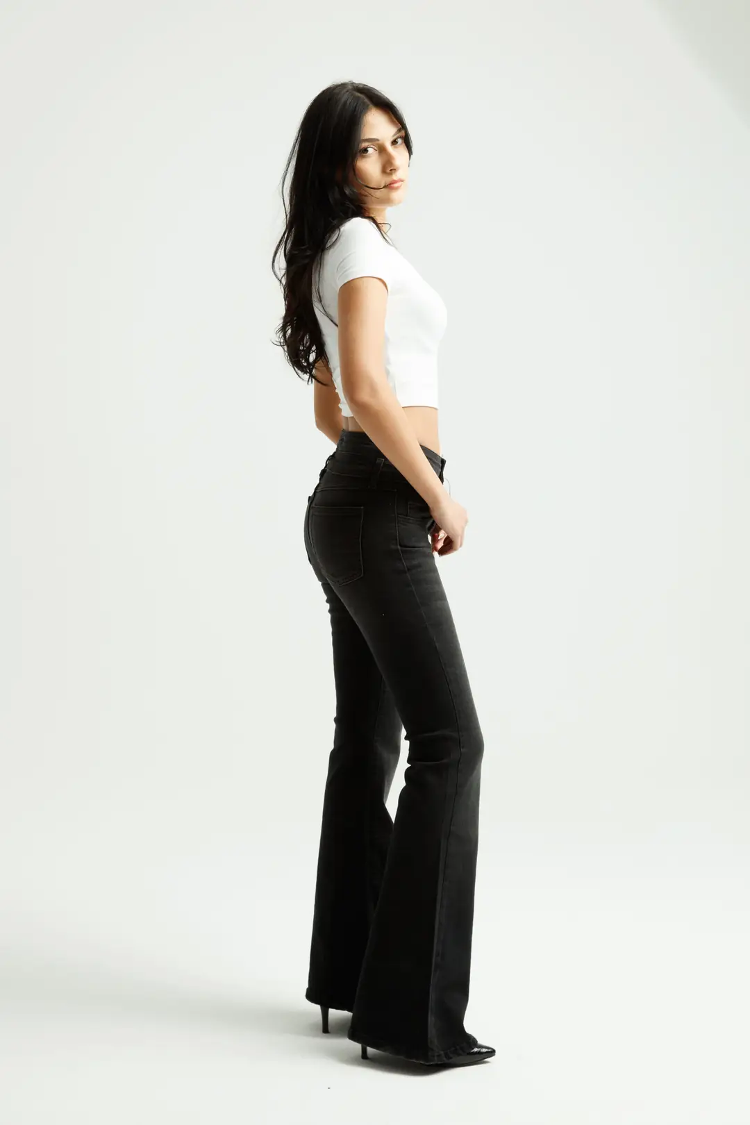 Antrasit Flare Jean