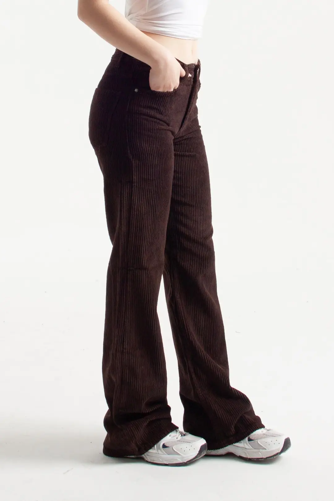 Kadife Kumaş Flare Jean