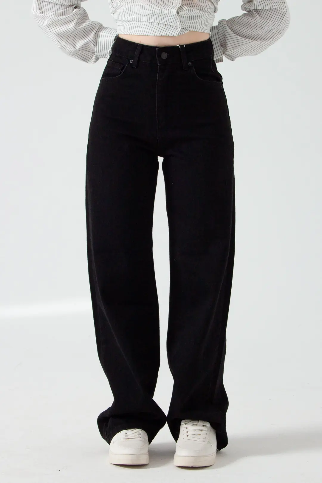 Siyah Straight Jean