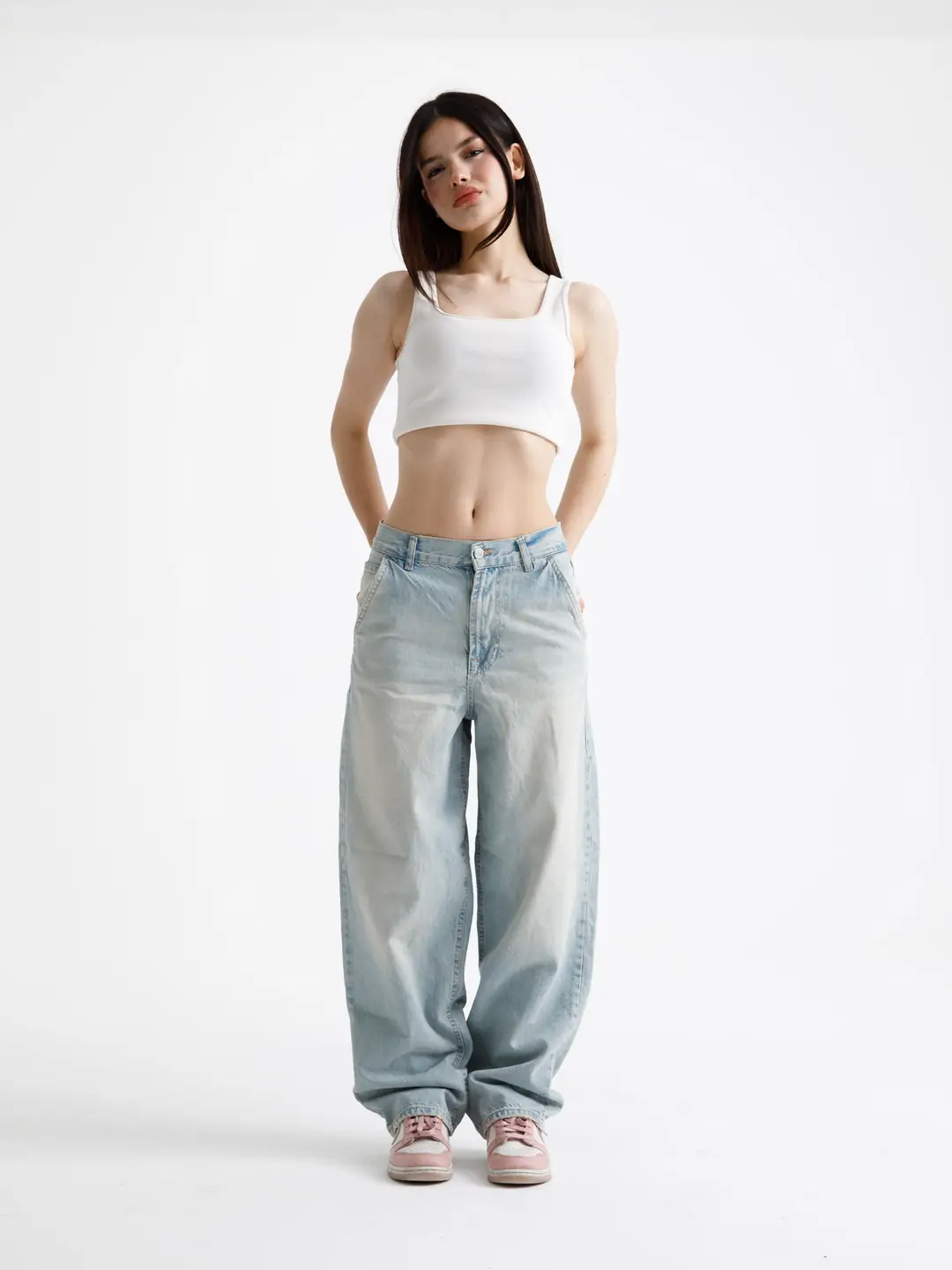 Açık Mavi Tint Skater Jean