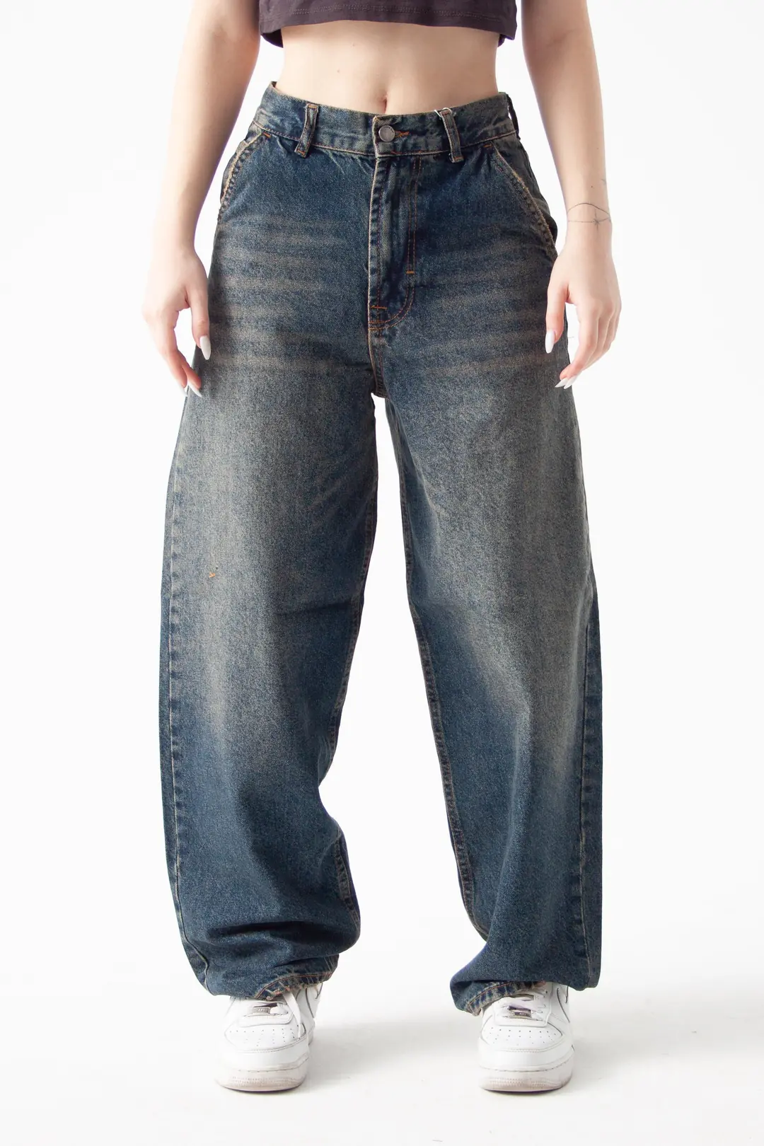 Ürün görseli: Koyu Mavi Tint Skater Jean