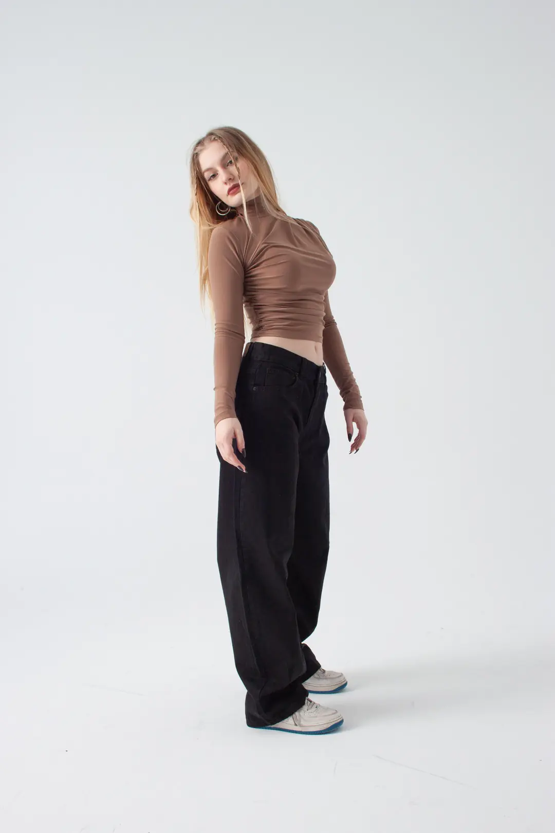 Siyah Baggy Jean