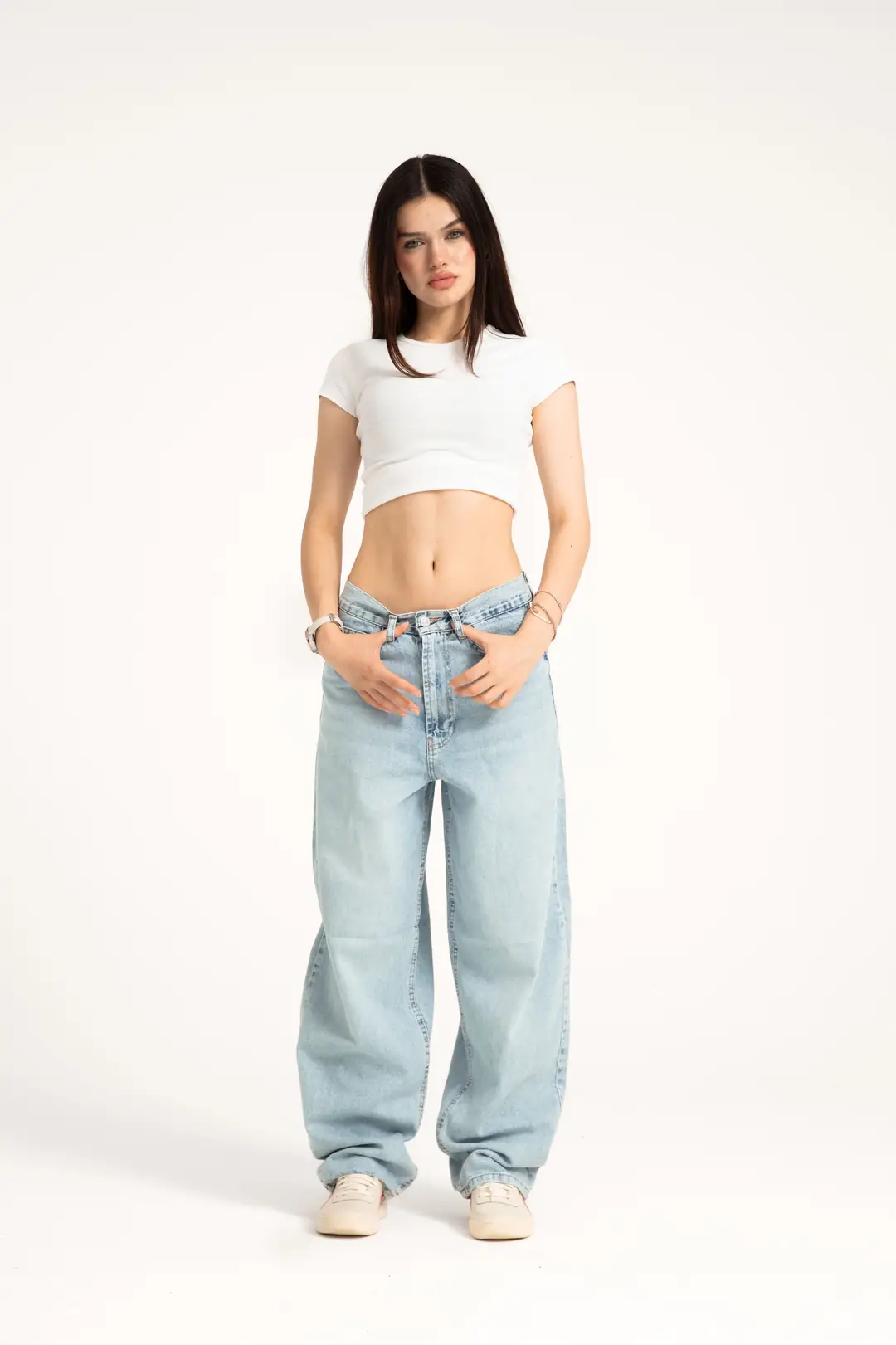 Buz Mavi Skater Jean