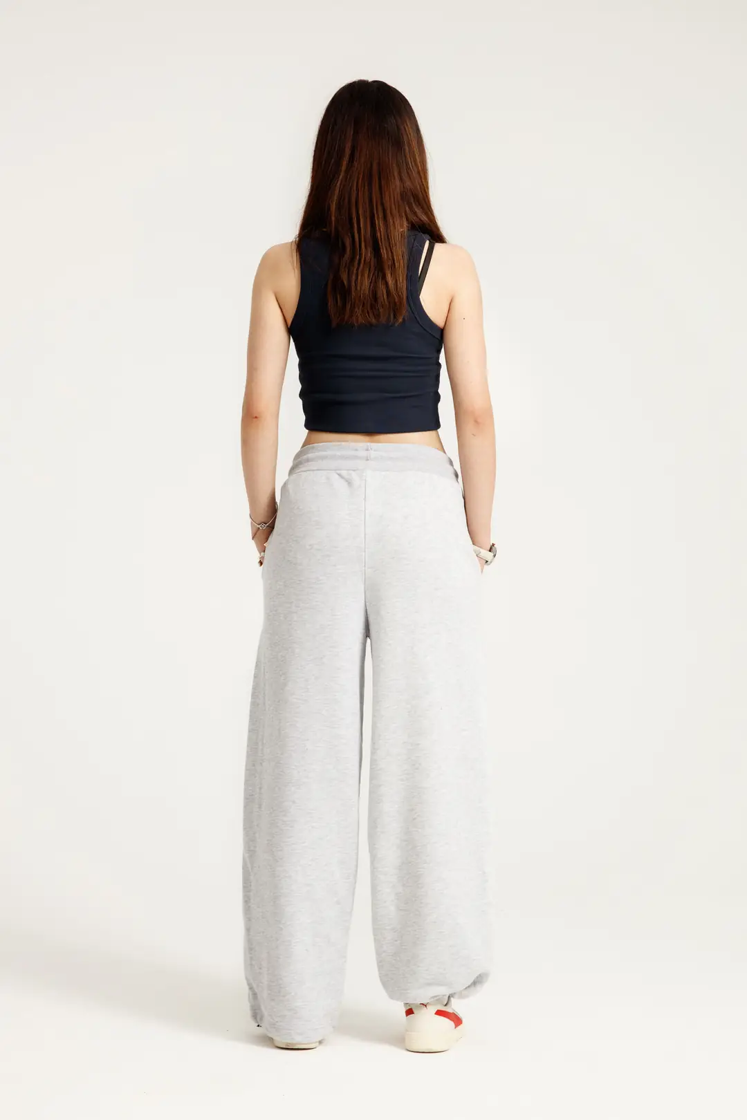 Athlo Ayarlanabilir Paça Barrel Fit Unisex Eşofman Altı