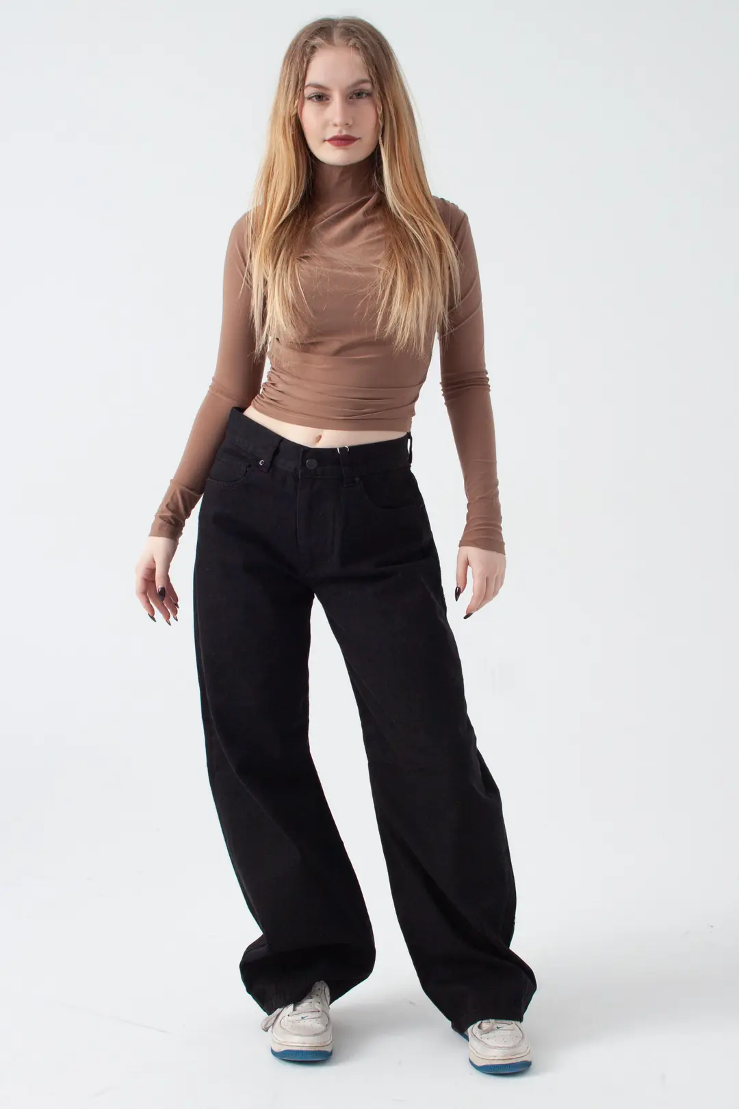 Siyah Baggy Jean