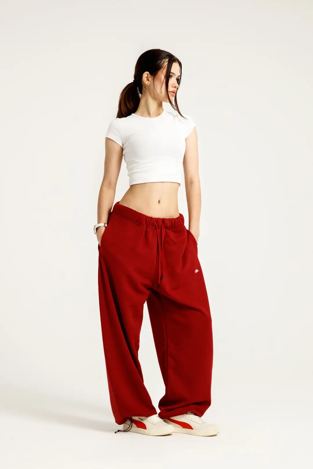 Athlo Ayarlanabilir Paça Oversize Unisex Eşofman Altı